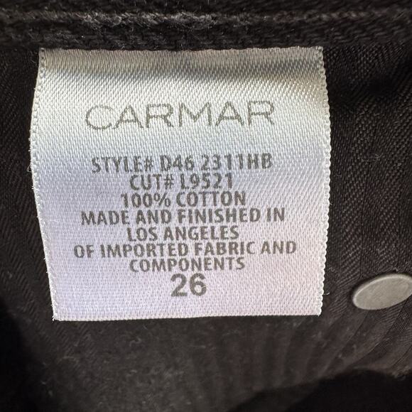 Carmar Beatrice side buckle bondage zip front mall goth skirt size 26 - Picture 8 of 9